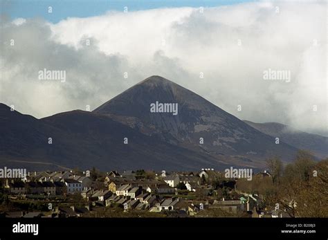 View Of Croagh Patrick Westport County Mayo Ireland Stock Photo