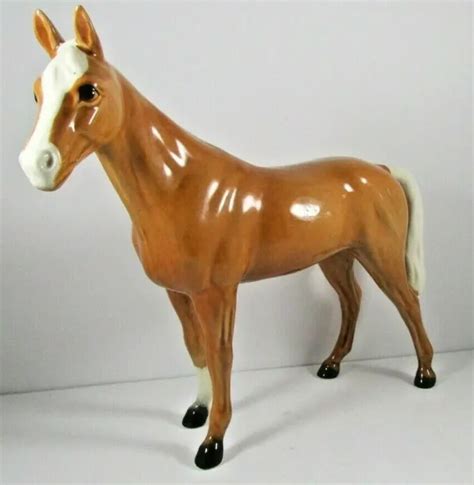 Collectible Brown Posed Porcelain Horse Figurine By Goebel West Germany