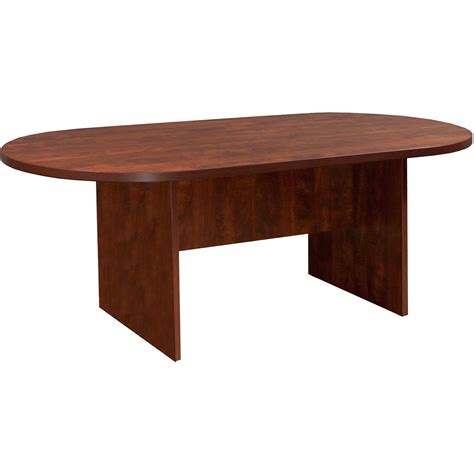 Everyday 8 Foot Laminate Racetrack Conference Table Cherry National