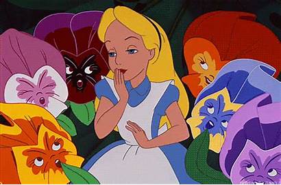 Wonderland Flowers Disney Alice Gifs Movies References