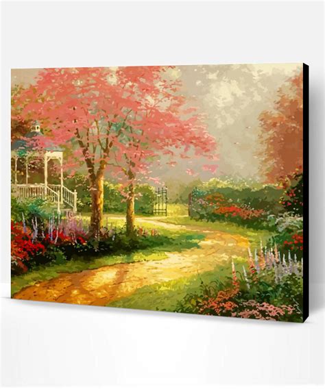 Morning Dogwood Thomas Kinkade Paint By Numbers Paint By Numbers Pro