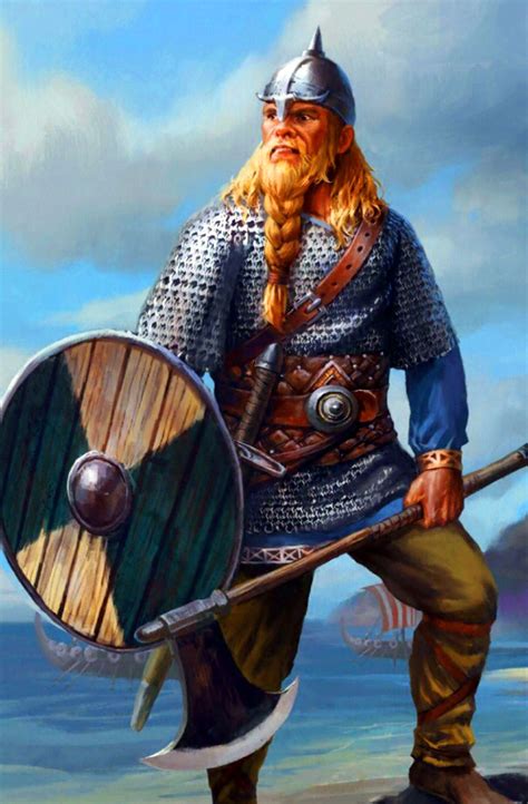 Danish Huscarl Warrior Viking Art Viking Warrior Art Viking Warrior