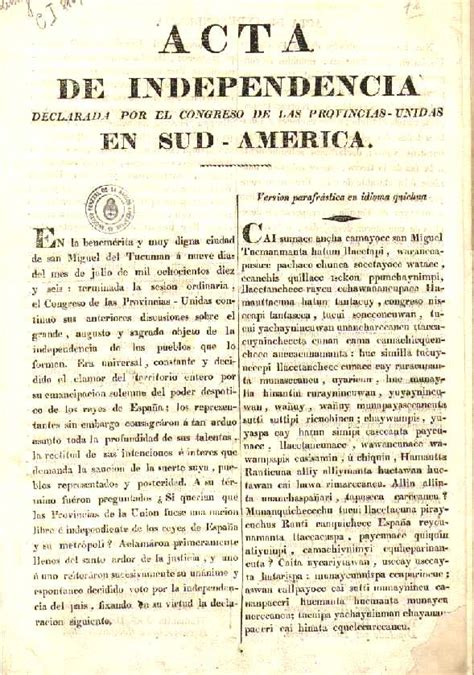 Acta De Independencia 1816