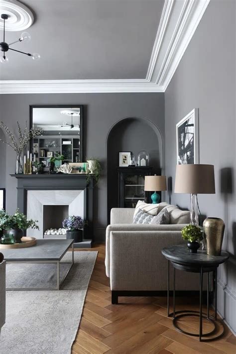 19 Dark Grey Walls Living Room Info Livingroom101