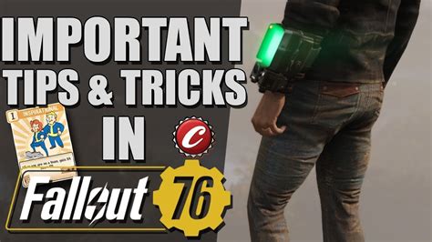 Fallout 76 Important Tips And Tricks Youtube