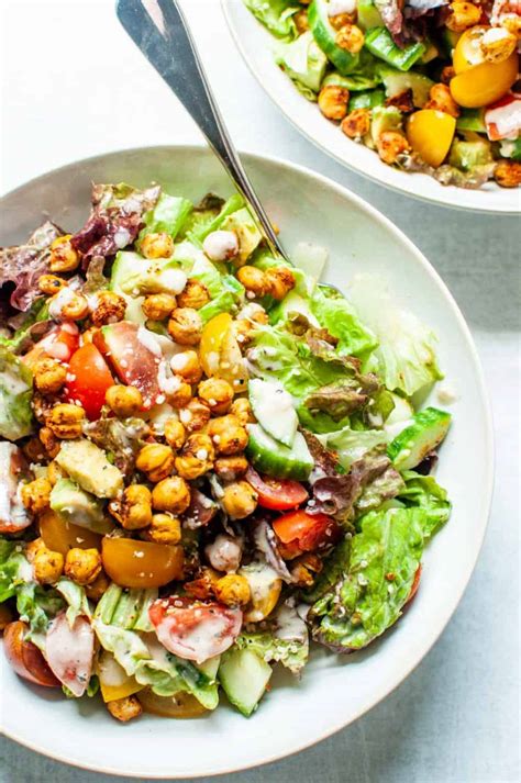 Roasted Chickpea Salad Recipe This Healthy Table