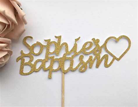 Personalised Baptism Cake Topper Baptism Cake Topper Baptism Etsy