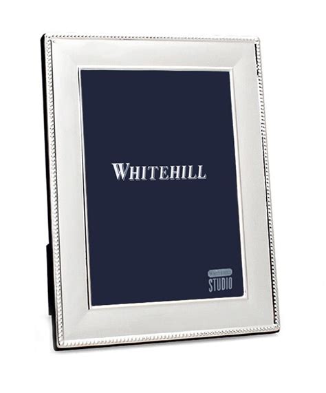 Whitehill Frames Silver Plated Photo Frame Beaded 22cm X 17cm