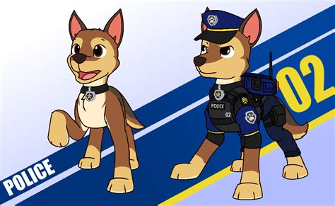 Paw Patrol Chase Redesigned Outdated By Nobodyherewhatsoever On
