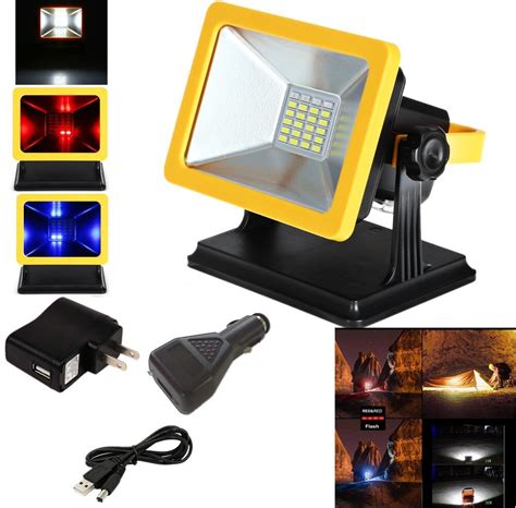 Emergency lights can ease your burden by providing a trusted light source so you can safely see around you, move around, and even travel in the dark. JIGUOOR Mobile Floodlight LED Working Lamp Projection ...