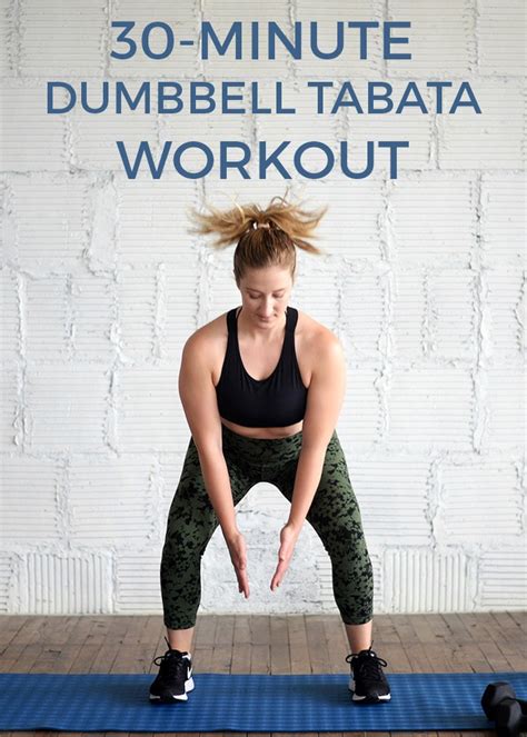 Minute Dumbbell Tabata Workout Tabata Workouts Min Hiit Workout Min Workout