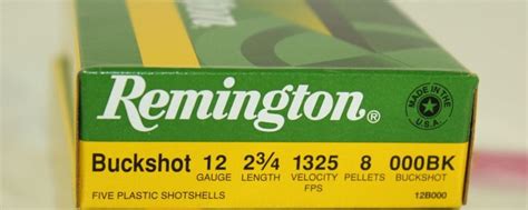 Remington 12 Gauge 2 34 In 000 Buckshot Ammunition Cardinal