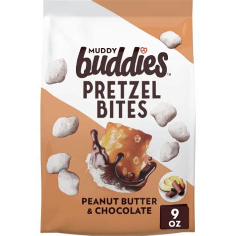 chex mix peanut butter and chocolate muddy buddies pretzel bites 9 oz dillons food stores