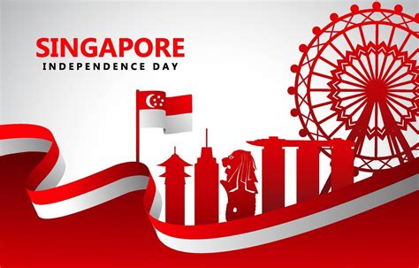 Fondo Del Día De La Independencia De Singapur 2972488 Vector En Vecteezy