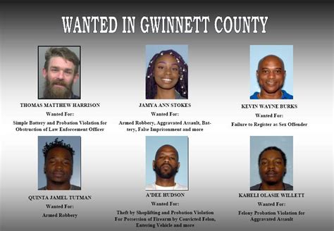 Wanted In Gwinnett Armed Robbery Assault Suspects Sought By Sheriff