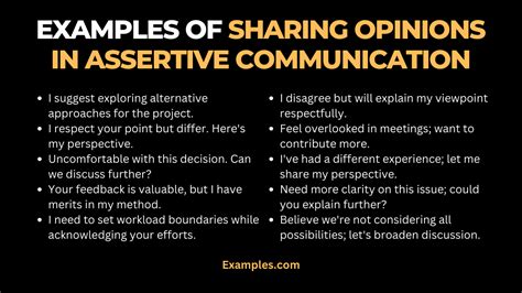 Sharing Opinions In Assertive Communication 19 Examples Benefits