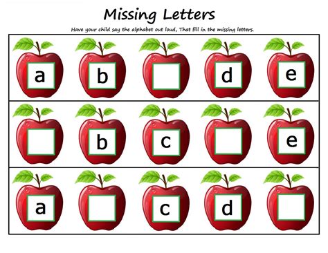 Each booklet features six pages of beginning letter sounds for each letter of the alphabet. Kindergarten Worksheets: Kindergarten Worksheets - Missing ...