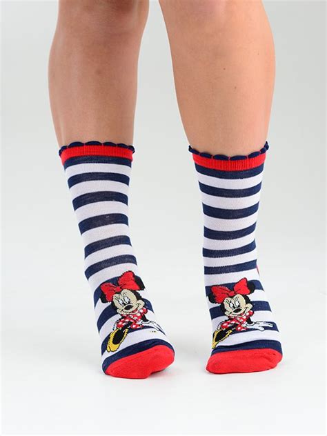 3 Pairs Minnie Mouse Socks Products Adam And Eesa Quality Clothing And Accessories Minnie