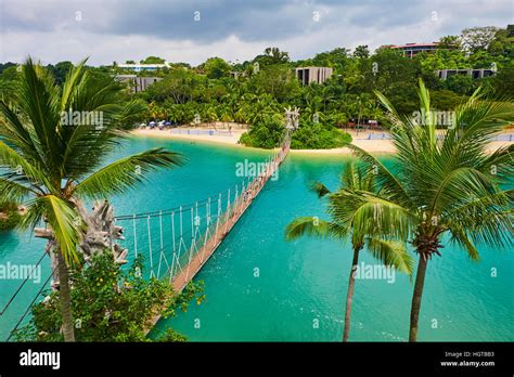 Singapore Sentosa Island Palawan Beach Sentosa Stock Photo Alamy