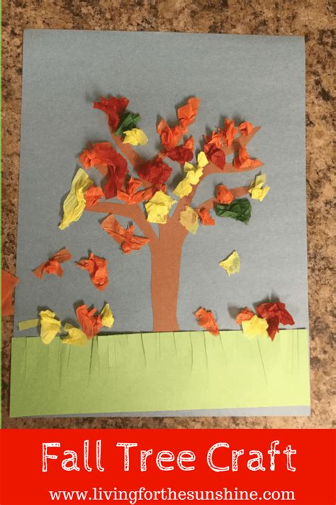 The Cutest Fall Tree Craft For Preschoolers Living For The Sunshine