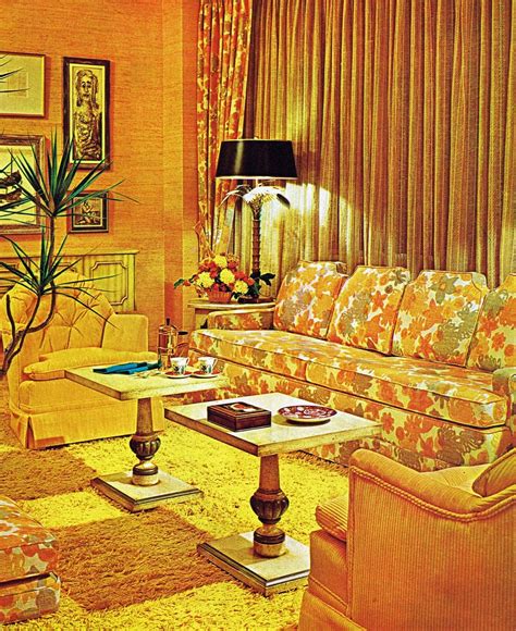 Sunny Living Room 1971 70s Home Decor Vintage Interior Design