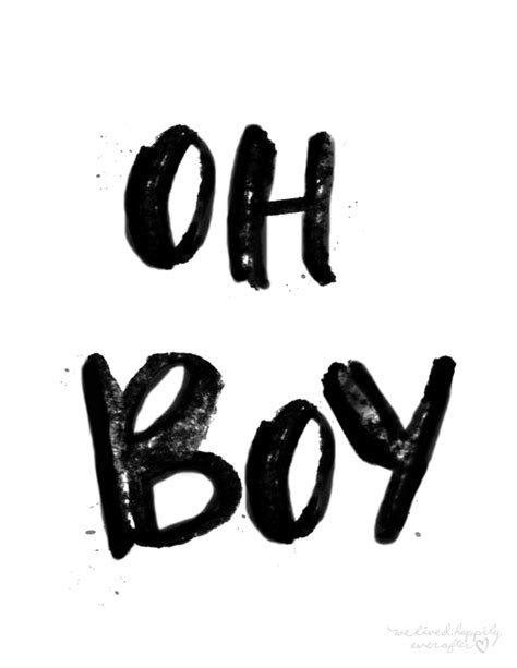 Free Oh Boy Printable Fonts And Digital Graphics Pinterest