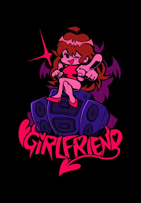 Girlfriend Friday Night Funkin Fnf Digital Art By Gene Bradford