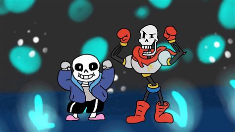 Sans And Papyrus Dancing Undertale Short Animation Youtube