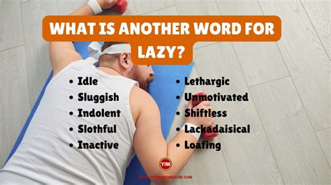 What Is Another Word For Lazy Sentences Antonyms And Synonyms For