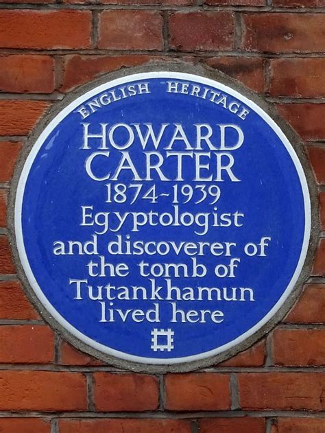 Howard Carter Blue Plaque Commemorative Plaque Kensington And