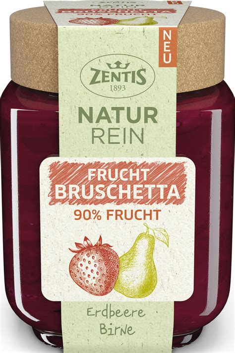 Zentis Naturrein 90 Frucht Bruschetta Erdbeere Birne 200G Von Edeka24