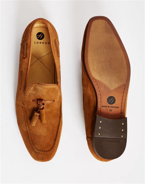 Hudson Piere Suede Tassle Loafer Tan At The Idle Man Zapatos Mocasines Hombre Zapatos Hombre