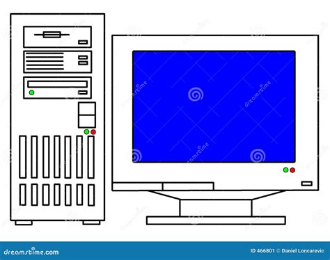 Computer Illustration Stock Illustration Illustration Of Square 466801