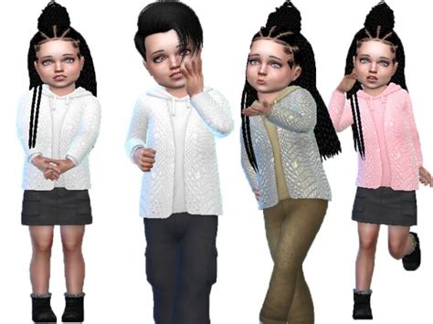 Leather Jacket Toddlers By Trudieopp At Tsr Sims 4 Updates