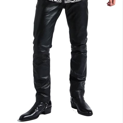 Leather Exotica Essential Black Men Leather Pant