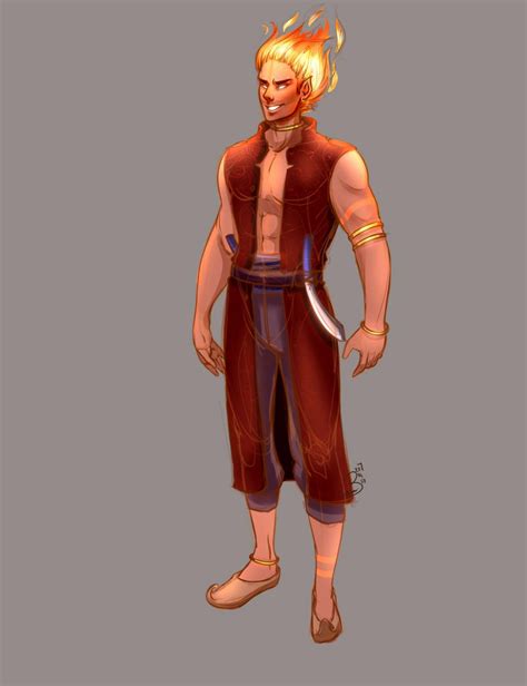 Genasi Del Fuoco Fire Genasi By Yeolbebo On Deviantart Dungeons And Dragons Characters
