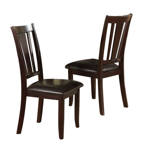 Refurbish your furniture with seats and stools dining chair replacement seats. Set of 2 Dining Side Chair Faux Leather Seat Cushion ...