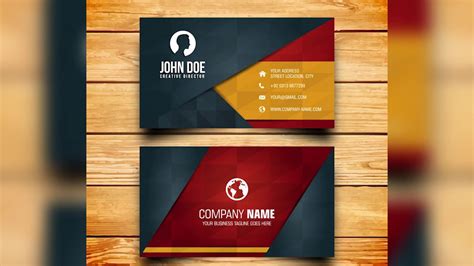 We always effort to show a picture with hd resolution or at least with perfect images. Business card design - Free Photoshop Template - YouTube