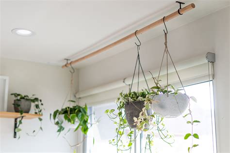 How To Make A Simple Diy Plant Hanging Rod Mod Musings