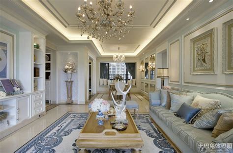 European Style Luxury Renovated House Living Room Interior Design