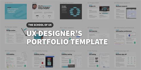 Ux Designers Portfolio Template By The School Of Ux Figma