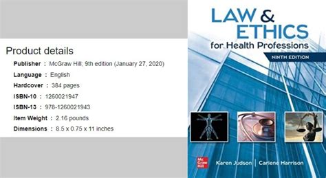 Law Ethics For Health Professions Th Edition By Judson PDF In Download Mantabz
