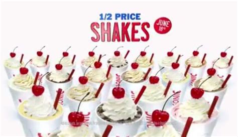 Half Price Shakes At Sonic June 18 Shakes Sonic Drive In Restaurant Deals