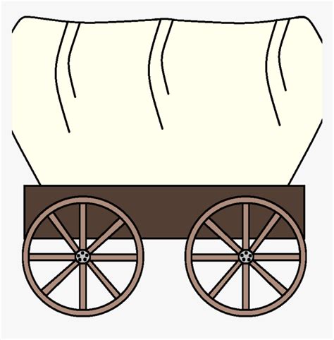Wagon Clipart Clip Art Drawing Oregon Trail Wagon Hd Png Download Kindpng