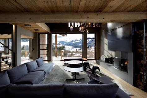 Alpine Chalet With An Indoor Pool And A Minimalist Interior Design