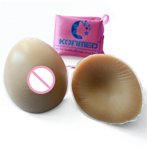 G Pair E Cup Silicone Breast Forms Artificial Brown Color Silicone