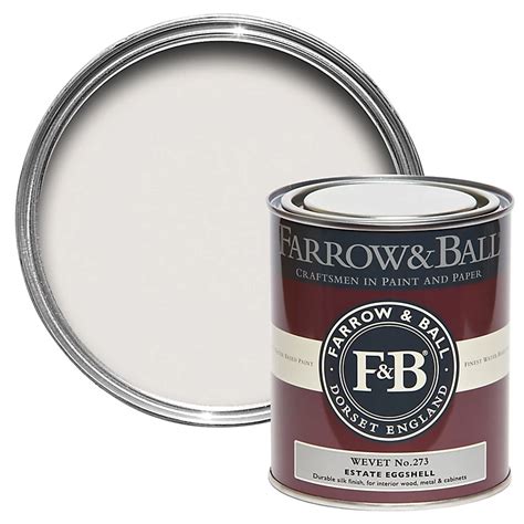 Farrow And Ball Estate Wevet No273 Eggshell Metal And Wood Paint 750ml