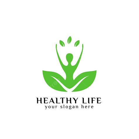 Human Green Silhouette Png Transparent Healthy Life Logo Design Vector