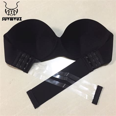 2017 New Half Cup12 Cup Underwire Backless Strapless Sexy One Piece Push Up Invisible Bras
