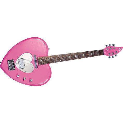 Daisy Rock Heartbreaker Artist Electric Guitar Pink Heart